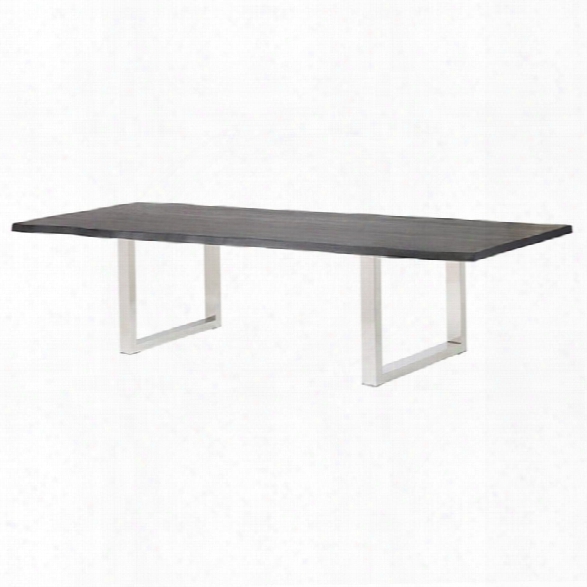 Nuevo Lyon Dining Table In Oxidized Gray