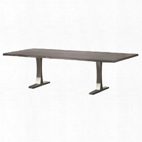 Nuevo Toulouse 96 Dining Table In Oxidized Gray