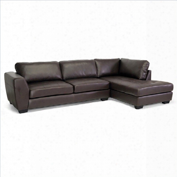 Orland Right Facing Sectional Sofa In Brown