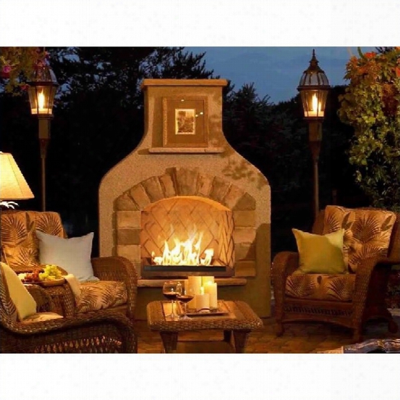 Outdoor Greatroom Company Sonoma Gas Fireplace Surround In Mocha