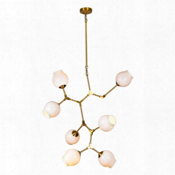 Renwil Soleil 7 Light Chandelier In Gold Plated