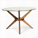 AEON Beechwood Bianca Round Dining Table in Walnut