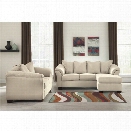 Ashley Darcy 2 Piece Sofa Set in Stone