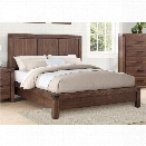 Coaster Lancashire California King Panel Bed in Wire Brushed Cinnamon