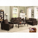 Furniture of America Coxx 3 Piece Sofa Set in Gray