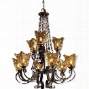 Uttermost Vetraio 9 Light Chandelier in Oil Rubbed Bronze