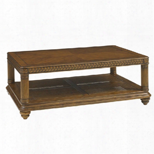 Tommy Bahama Bali Hai Vineyard Point Coffee Table In Warm Brown