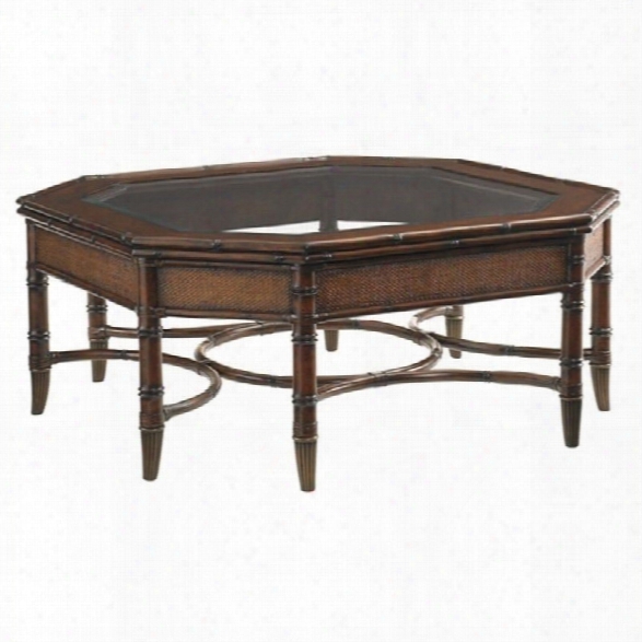 Tommy Bahama Home Landara Marianas Cocktail Table In Rich Tobacco