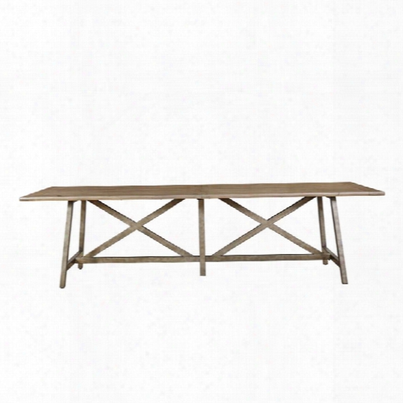 Universal Furniture Authenticity Reunion Dining Table In Khaki