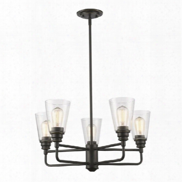 Z-lite Annora 5 Light Chandelier In Olde Bronze