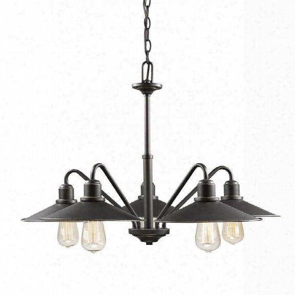 Z-lite Casa 5 Light Chandelier In Olde Bronze