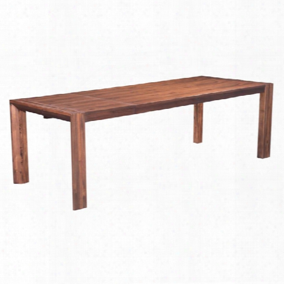 Zuo Perth Extendable Dining Table In Chestnut