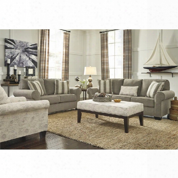 Ashley Baveria 4 Piece Sofa Set In Fog