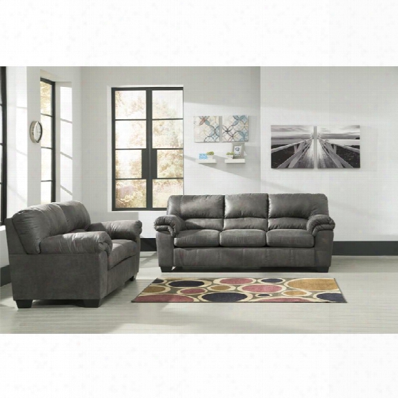 Ashley Bladen 2 Piece Sofa Set In Slate