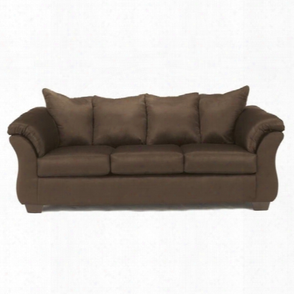 Ashley Darcy Fabric Full Size Sleeper Sofa In Cafe