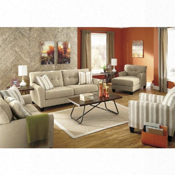 Ashley Laryn 4 Piece Sofa Set In Khaki
