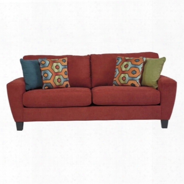 Ashley Sagen Fabric Queen Size Sleeper Sofa In Sienna