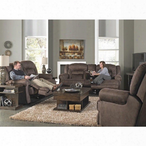 Catnapper Atlas Extra Tall 3 Piece Power Reclining Sofa Set In Sable