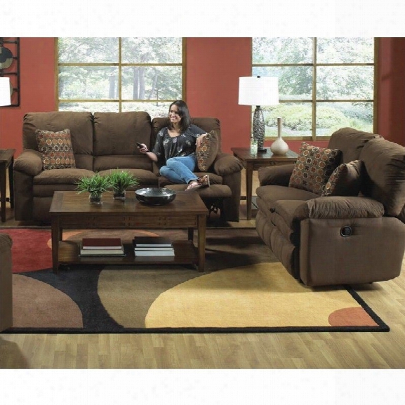 Catnapper Impulse 2 Piece Power Reclining Fabric Sofa Set In Godiva