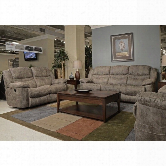 Catnapper Valiant Drop Down Table Power Reclining Sofa Set In Marble