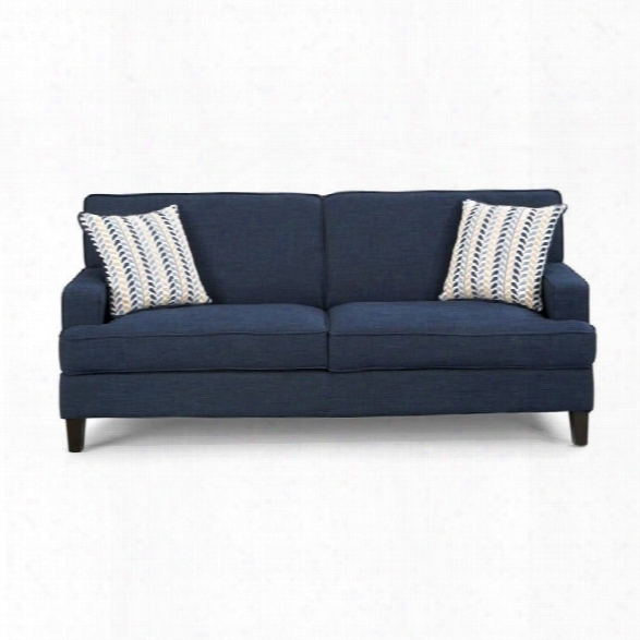 Coaster Finley Linen Sofa In Blue