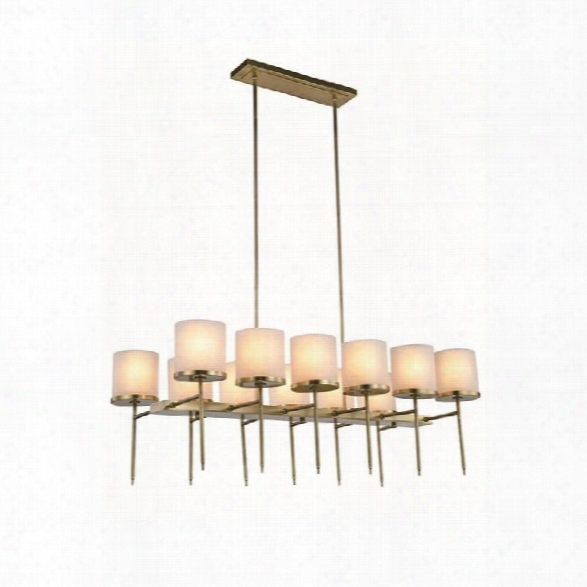 Elegant Lighting Bradford 23 12 Light Chandelier In Brass