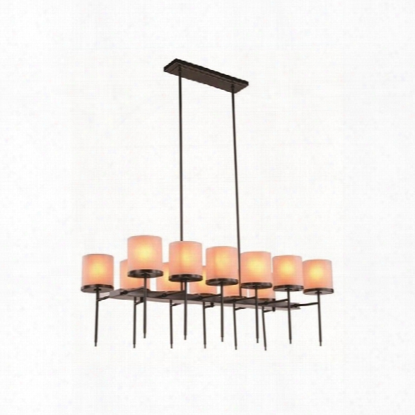 Elegant Lighting Bradford 23 12 Light Chandelier In Bronze