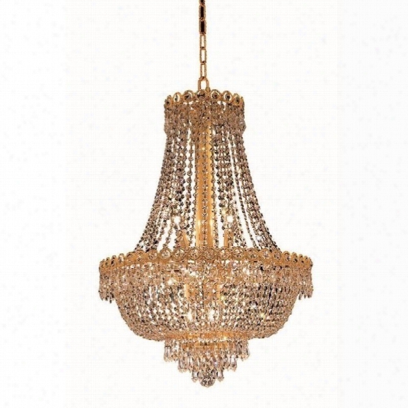 Elegant Lighting Century 20 12 Light Elements Crystal Chandelier