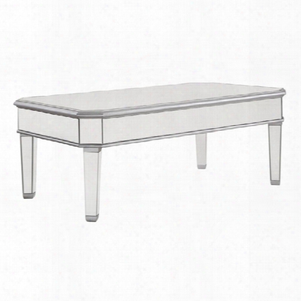 Elegant Lighting Chamberlan Mirrored Coffee Table