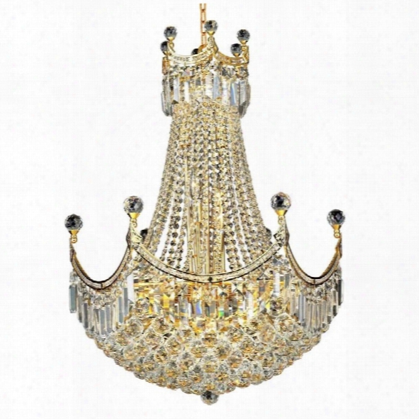 Elegant Lighting Corona 24 18 Light Elements Crystal Chandelier