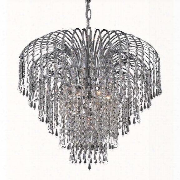 Elegant Lighting Falls 25 6 Light Spectra Crystal Chandelier