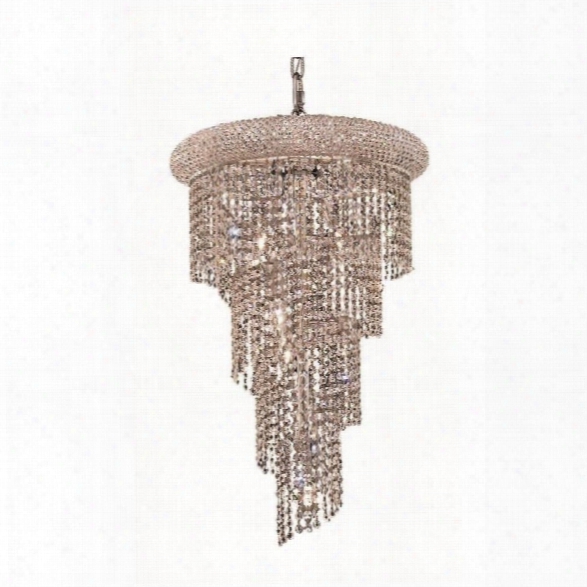 Elegant Lighting Spiral 16 8 Light Royal Crystal Chandelier