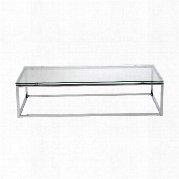 Eurostyle Sandor Rectangle Coffee Table In Clear Glass