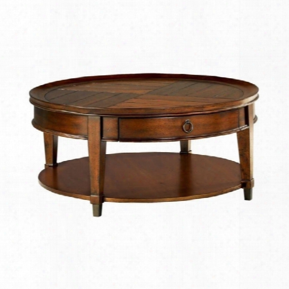 Hammary Sunset Valley Cocktail Table In Rich Mahogany