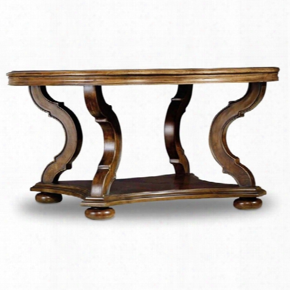 Hooker Furniture Archivist Round Coffee Table In Pecan