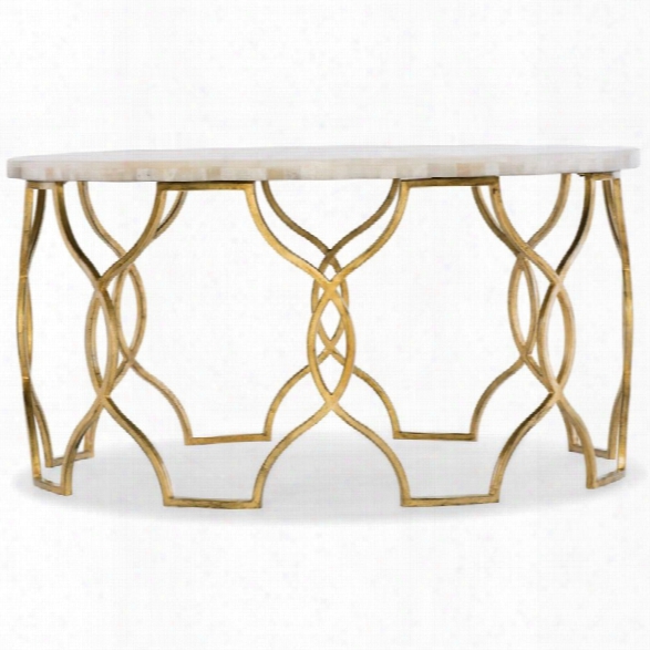 Hooker Furniture Melange Corrina 36 Round Coffee Table In Gold