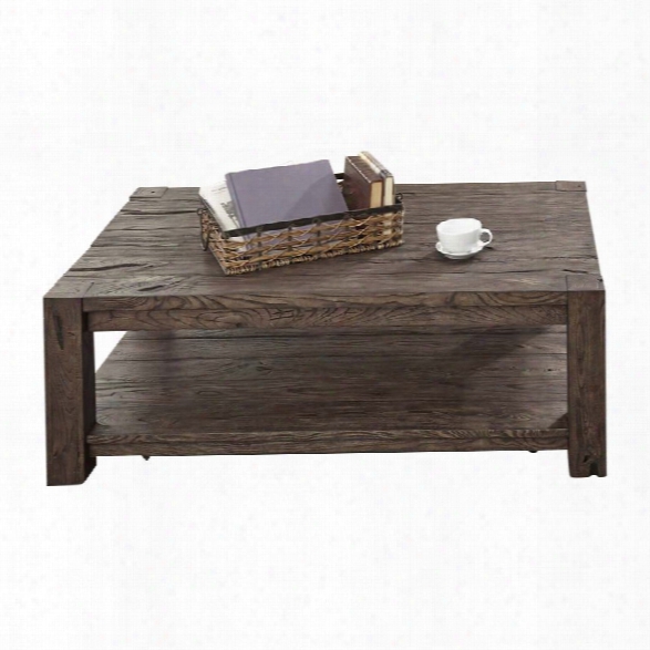 Liberty Furniture Mercer Court Coffee Table In Tobacco