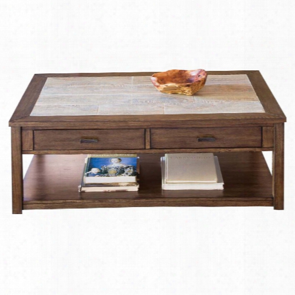 Liberty Furniture Mesa Valley Coffee Table In Tobacco