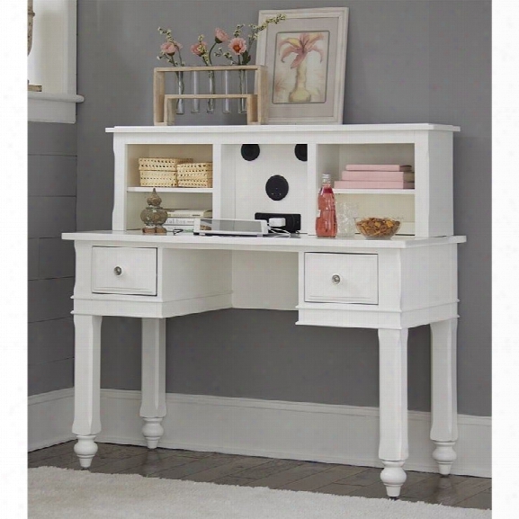 Ne Kids Lake House Writing Desk With Hutch And Chair In White