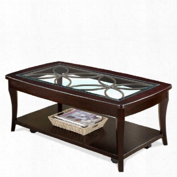Riverside Furniture Annandale Rectangular Coffee Table In Dark Mahogany