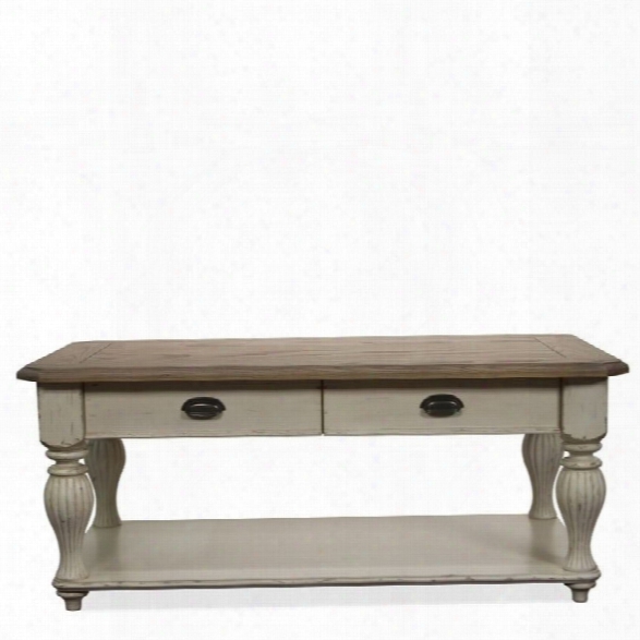 Riverside Furniture Coventry Rectangular Coffee Table In Dover White