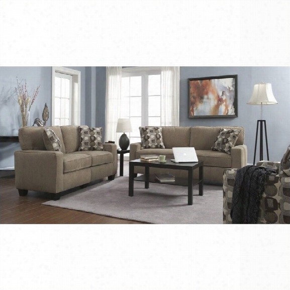 Serta Rta Santa Cruz 2 Piece Fabric Sofa Set In Flagstone Beige