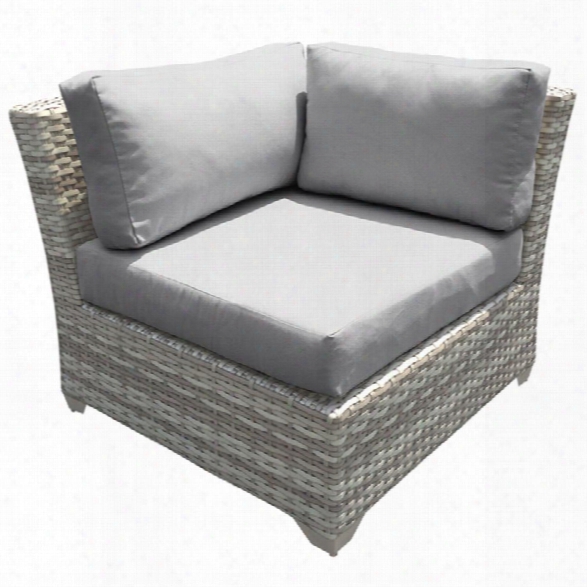 Tkc Fairmont Corner Patio Chair In Gray (set Of 2)