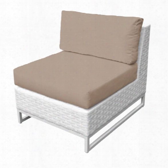 Tkc Miami Armless Patio Chair In Wheat (set Of 2)