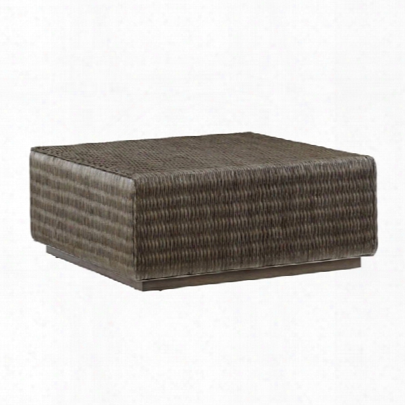 Tommy Bahama Cypress Point Woven Coffee Table In Gray