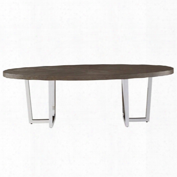 Universal Furniture Curated Dorchester Oval Coffee Table In Brown