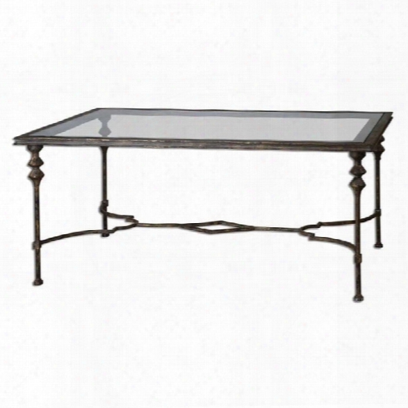 Uttermost Quillon Glass Coffee Table