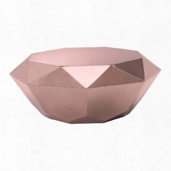 Zuo Gem Coffee Table In Rose Gold