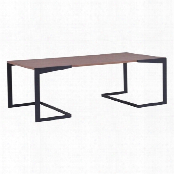 Zuo Sister Coffee Table In Walnut And Black