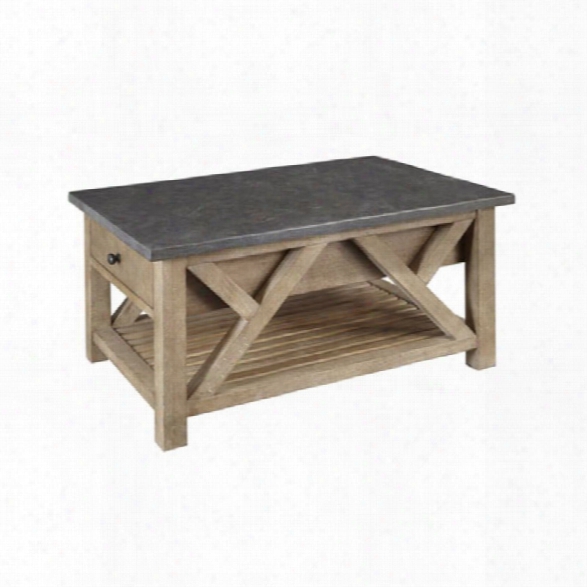 A-america West Valley Coffee Table In Rustic Wheat